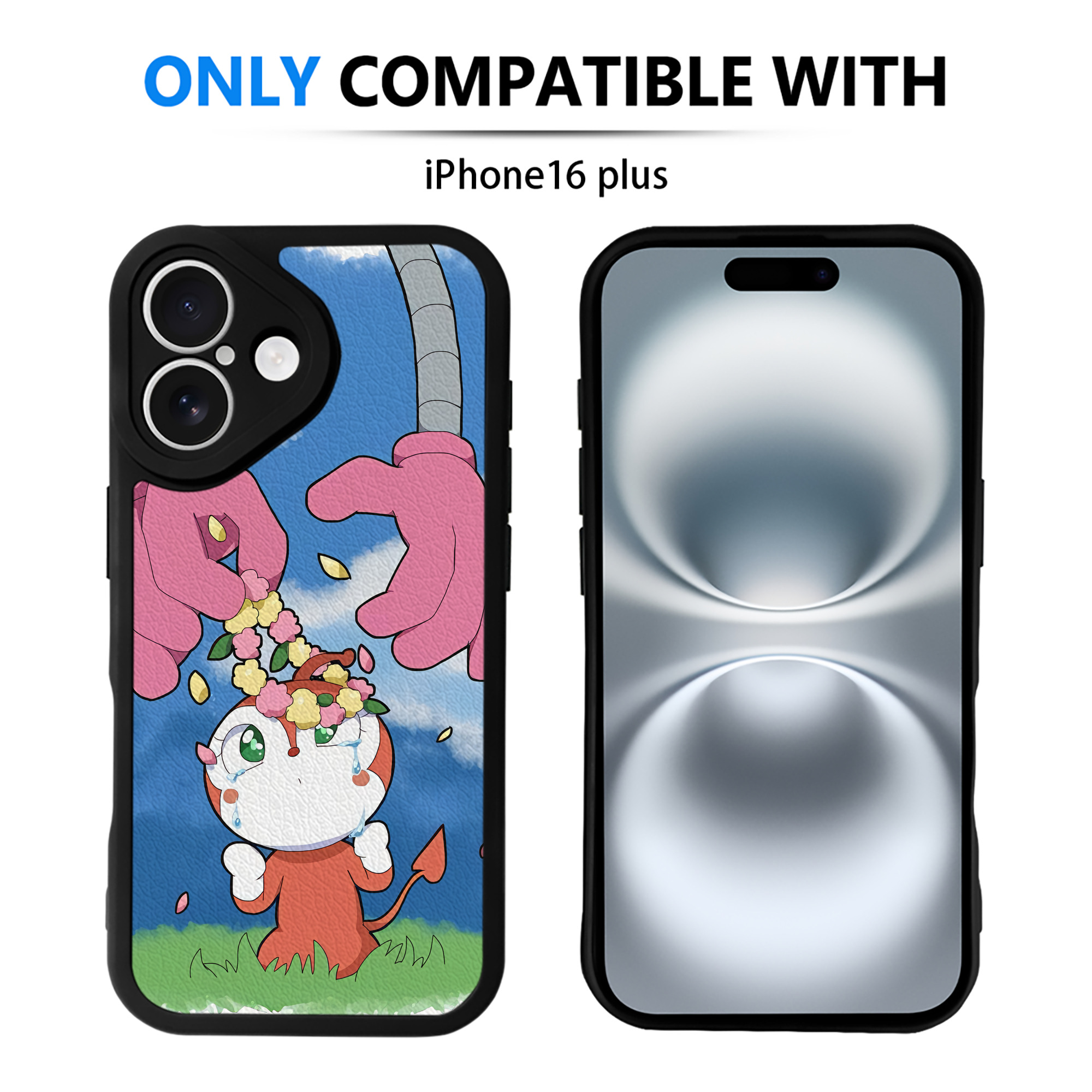 （画像用） アンパンマン Anpanman 【iPhone 16シリーズ対応】シリコンスマホケース（レザー調） 材質：シリコン